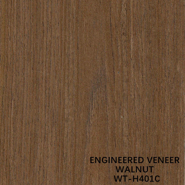 Crown Grain Engineered Wood Veneer Length 2500/2800/3100mm For Hotel Decoration Brown Color