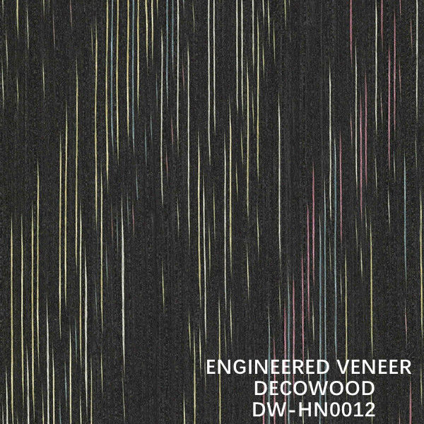 Irregular Texture Engineered Decowood Veneer For Hotel Decoration 2500*640mm Standard Size