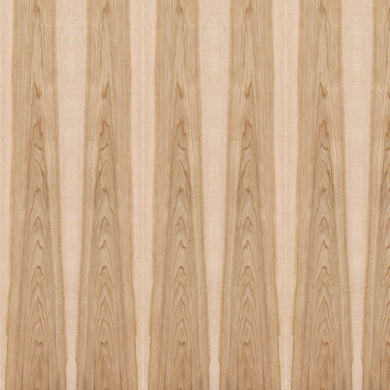 Fancy Hickory Bicolor Crown Grain Based MDF / Particle Board Veneer Panels 2440x1220mm