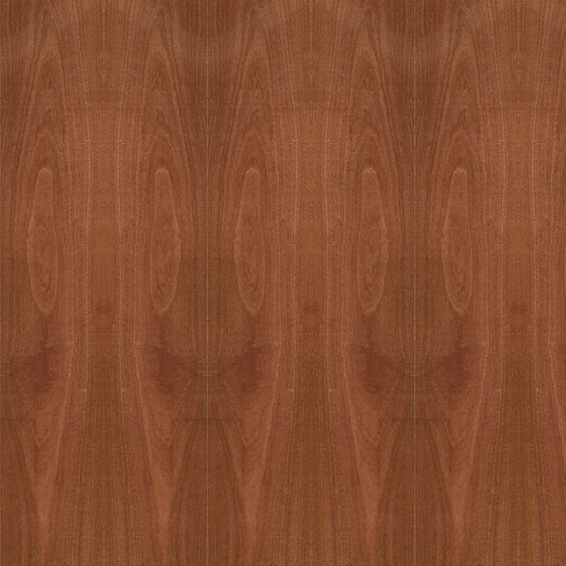 Fancy Plywood Natural Sapele Wood Veneer Crown Grain 5 / 9 / 12 / 15 / 18 / 25 / 30mm