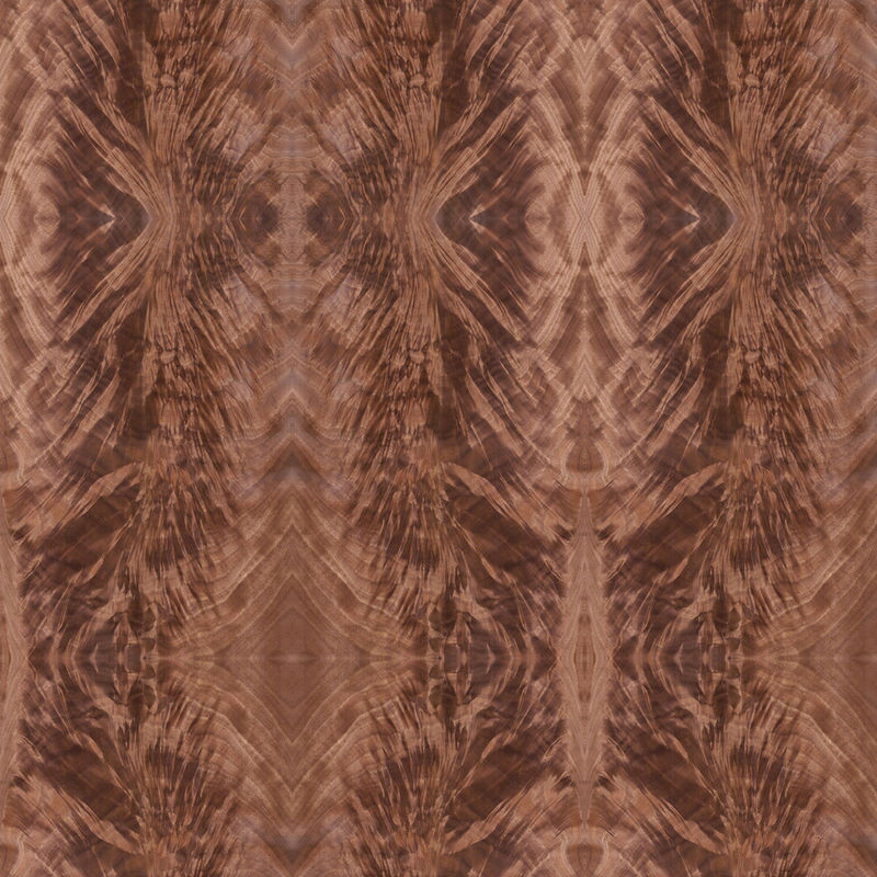 Hotel Panel Natural Okoume Crotch Special Splicing Wood Veneer 2745mm Lengthened Size Can Be Customized Service