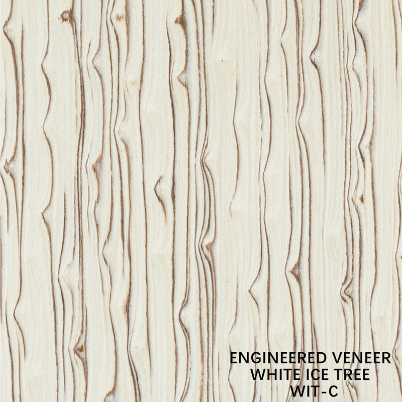 Simulation Wood White Ice Tree Veneer 3100mm Indoor Decorative Board