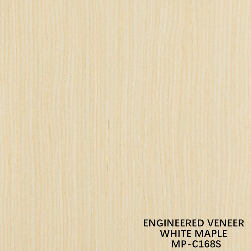 Fancy Recomposed Wood Veneer White Maple 168S Straight Grain For Car Interior