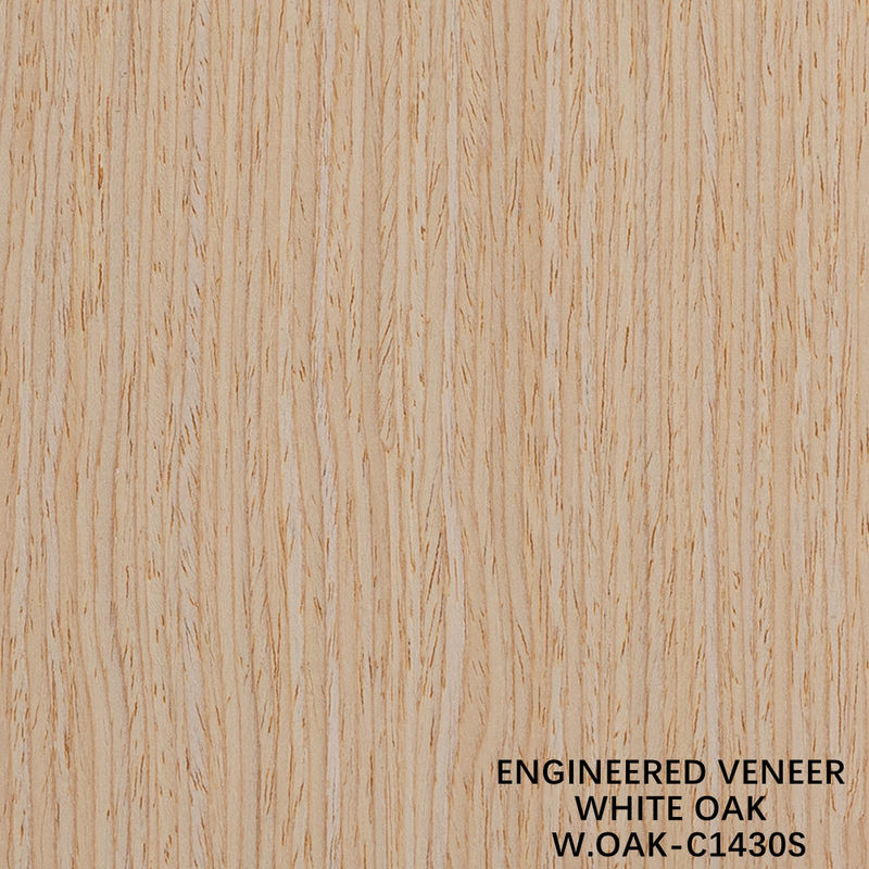 Straight Grain Wood Veneer White Oak 1430S For Door 0.15-0.6mm