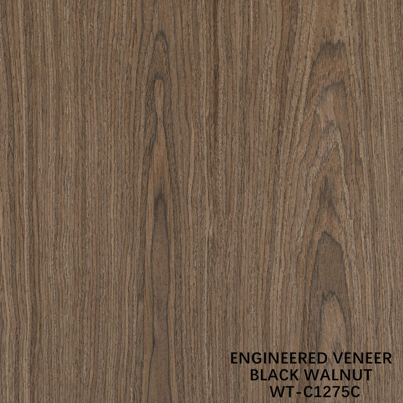 Artificial Natural Wood Veneer Crown Cut Walnut Standard Size 2500*640 For Indoor Decorative Board