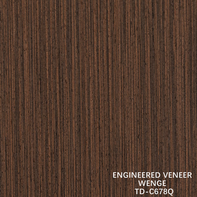 Engineered Wood Veneer Slice Cut Wenge Quarter Grain Good Price For Hotel Decoration 3200mm