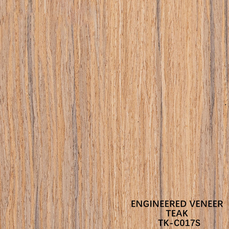 Recon Wood Veneer Of Teak Slice Cut Technics With Straight Grain For For Door Face Lengthened Size 2850mm