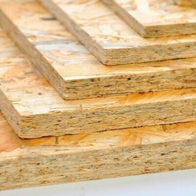 Radiata Pine Oriented Strand Board Osb4 2440*1220*18mm Can Be Customsized For Exterior Wall And Roof Panel