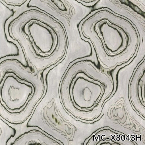 High-End Custom MC-X8043H Engineered Wood Veneer Of Muscovite Ring Grain For Wall Panel
