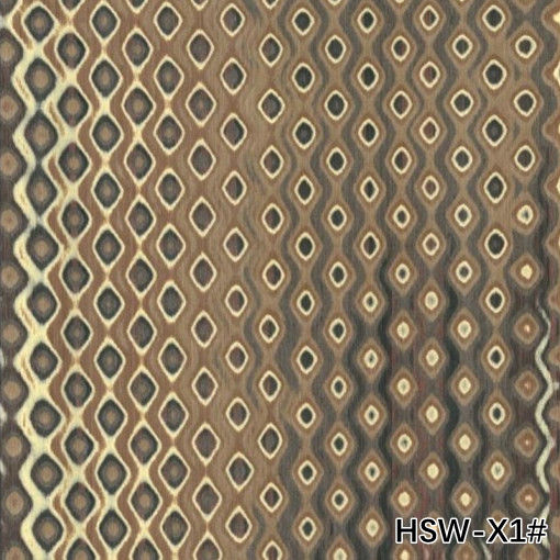 High-End Reconstituted Wood Veneer Hollow Square Wood HSW-X1# Irregular Texture 3100mm For Hotel Decoration Factory