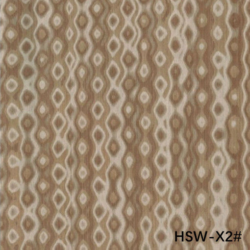 High-End Reconstituted Wood Veneer Hollow Square Wood HSW-X2# Customized 0.55mm For Wall Panels China OEM Factory