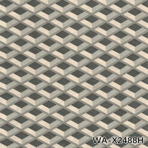 High End Custom Engineered Wood Veneer Lattice Texture Lengthened Size For Hotel Decoration