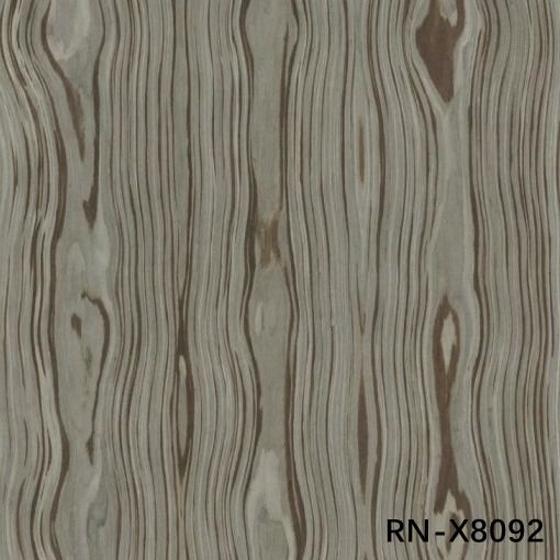 0.50mm Thickness Artificial Wood Veneer Of Roman For Three Flowers Same Direction For Cabinet Face