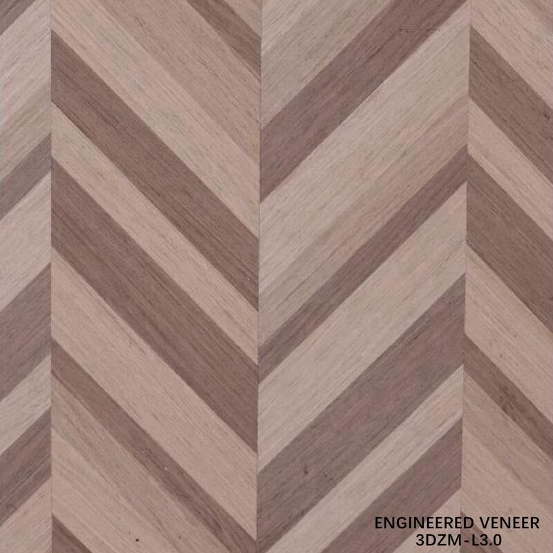 3D Engineered Veneer - Eco-friendly, Low Formaldehyde 2500*640mm for Interior Decoration 3DZM-L3.0