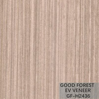 Engineered Wood Veneer Pear Oak Brown Color Quarter Cut Customized