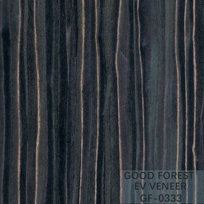 Engineered Wood Veneer Ebony Wood Veneer 0.15-0.55 mm Thickness