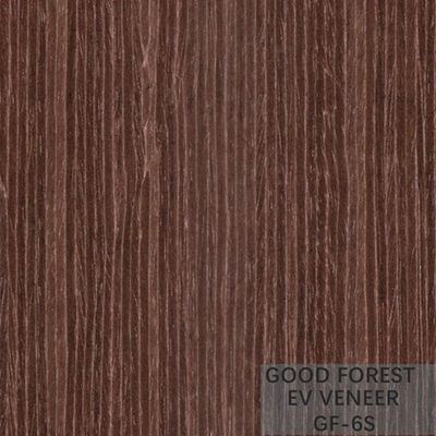 Apricot Brown Wood Veneer Dyed Engineered Veneer For Cabinet Face