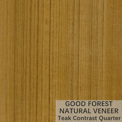 Teak Natural Wood Veneer Natural Crown Cut Veneer FSC Certification