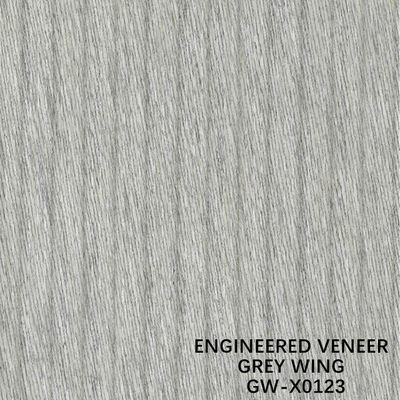 ISO Decoration 3100mm Engineered Wood Veneer Unusual Wing Exotic Grain Grey Color