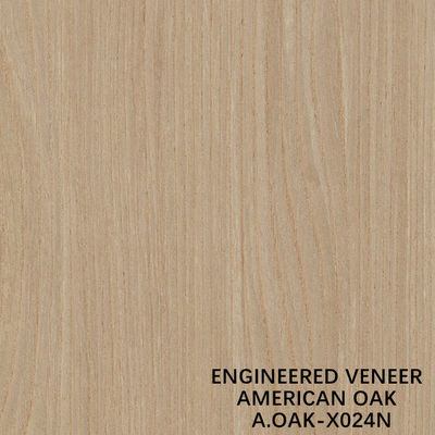 Simulation Natural American White OAK X024N Wood Veneer Sheet For Door And Windows ISO