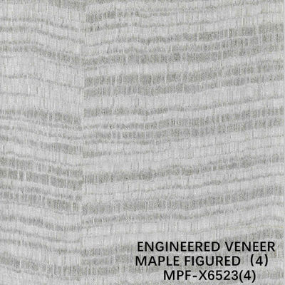 Hotel Reconstituted Maple Figured Wood Veneer X6523 Dyed Grey Color Slice Cut Technics Good Price From China Manufacture