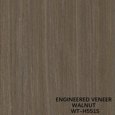 ISO Man Made Black Walnut Wood Veneer H551S Straight Cut 3100mm For Door And Windows