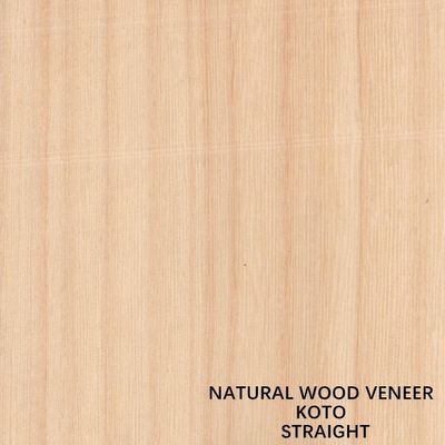 Africa Natural Koto Wood Veneer Quarter Cut Straight Grain Good Quality For Dyeing Process Can Be Customized