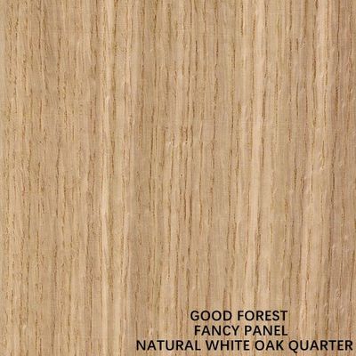 Fancy Plywood American White Oak Wood Veneer Straight Grain Fancy MDF / Particle Board 2745mm Length For Cabinet