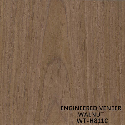 Sliced Cut Recon Walnut Wood Veneer H811C Crown Copy 2500*640mm Door Skin Lengthened Size