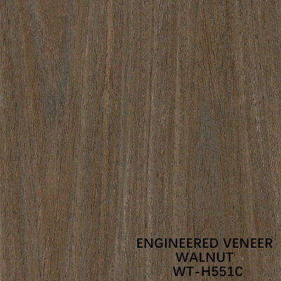 Natural Walnut Wood Veneer Flat Cut Colored Grain Joint To 640/1280mm Width For Fancy Plywood
