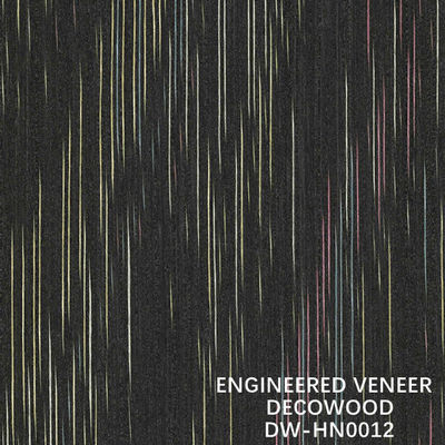 Irregular Texture Engineered Decowood Veneer For Hotel Decoration 2500*640mm Standard Size