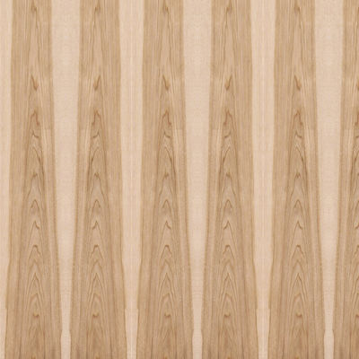 Fancy Hickory Bicolor Crown Grain Based MDF / Particle Board Veneer Panels 2440x1220mm