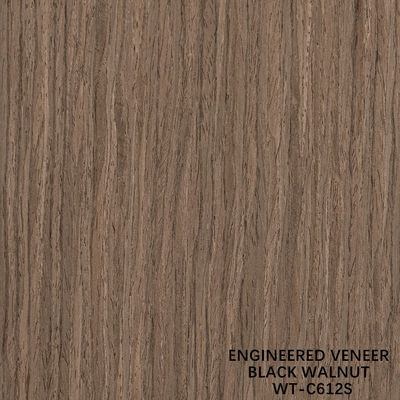Fancy Recomposed Wood Veneer Straight Walnut 612S/682S/803S For Plywood 3100mm