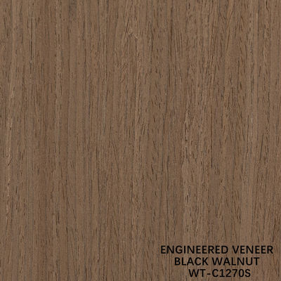 Reconstituted American Walnut Wood Veneer 0.15-0.60mm Customized Service Quarter Cut Fine Line For Decoration