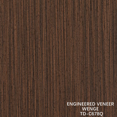 Engineered Wood Veneer Slice Cut Wenge Quarter Grain Good Price For Hotel Decoration 3200mm