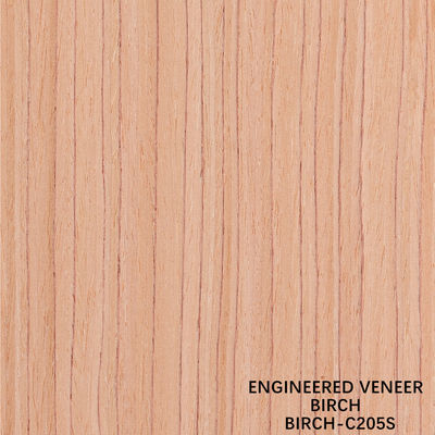 Engineered Birch Wood Veneer 205S/205C Grade A For Interior Export Standard For Door And Cabinet Face