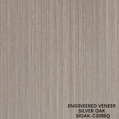Fancy Recomposed Wood Veneer Of Silver Pear Slice Cut Technics For Straight Grain Width 1280mm Splicing For Door Skin