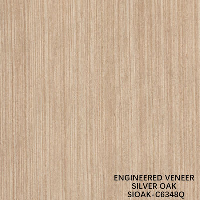 Artificial Wood Veneer Quarter Cut Of Silver Pear Lengthened Size 3200mm For Door And Cabinet Face