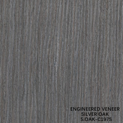 Fancy Engineered Wood Veneer Of Silver Oak Quarter Cut For Door And Cabinet Face Lengthened Size 3100mm