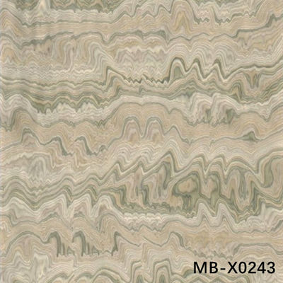 High-End Custom Wood Veneer Marble MB-X0243 Marble Grain 0.15-1.0mm Thickness For Decoration