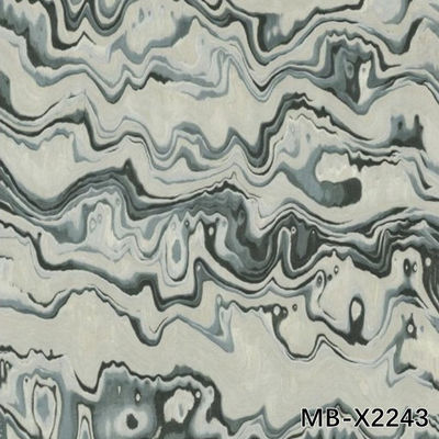 Wood Veneer Marble Mb-X2243 Marble Grain 2030-3100mm Length For Hotel