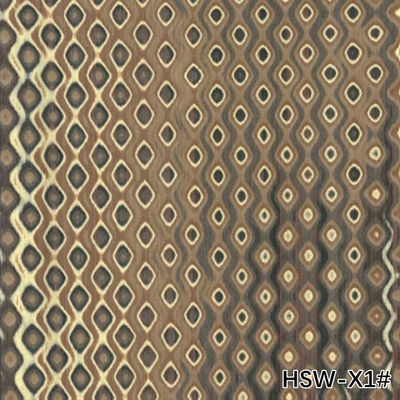 High-End Reconstituted Wood Veneer Hollow Square Wood HSW-X1# Irregular Texture 3100mm For Hotel Decoration Factory