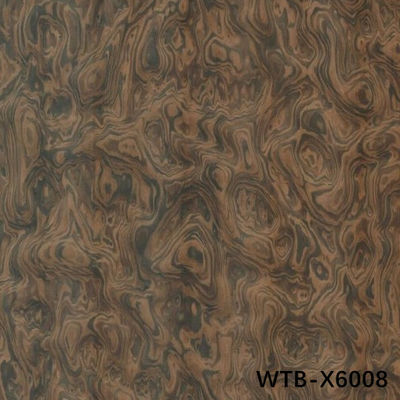 Modified Wood Veneer Of European Walnut Burl 0.35-0.52mm WTB-X6008 Fleeced Back For Shipping And Yacht