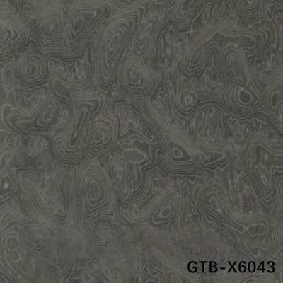 Simulation Wood Veneer Of Grey Tree Burl GTB-X6043 Lengthened Size 2850mm Fleeced Back For Hotel Wall Panel