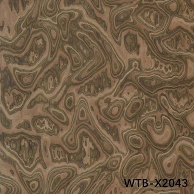 Reconstituted Wood Veneer 2500*640mm Sliced Cut Of Wood Burl For Interior Doors Can Copy Customer Sample